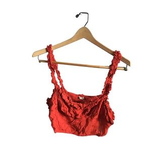 Free People Intimately Terracotta Crop Tank Top Cami Size S